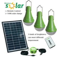 Nueva casa solar portátil de CE luces para interior casa, solar 3W luz; casa solar casa luces con panel solar de PV (JR-SL988 serie)